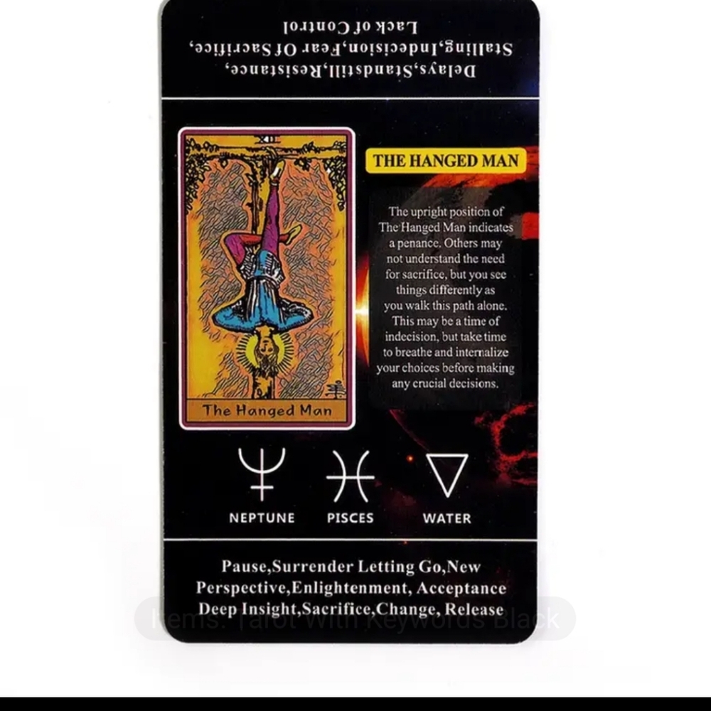 NEW Mini Learning Tarot Cards Deck- 78 Cards with brief details - Picture 15 of 15